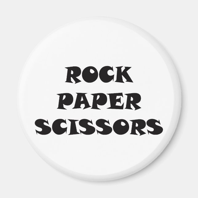 Íman Tesoura de Papel Rock (Frente)