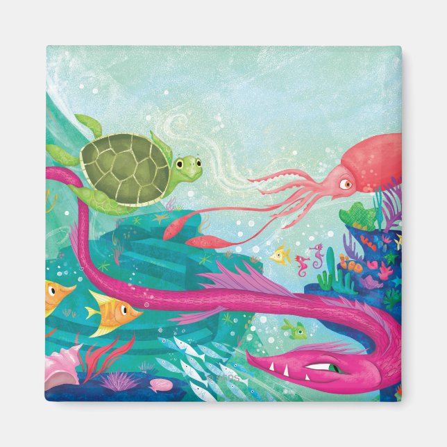 Íman Tesouros do oceano oculto (Frente)