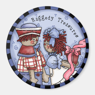 Íman Tesouros Raggedy Ann e imã de geladeira de Andy