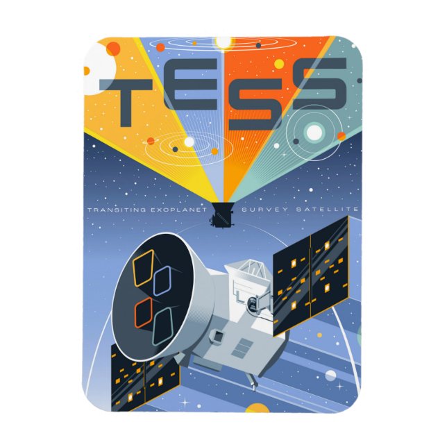 Íman Tess Space Telescope Poster. (Vertical)