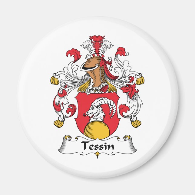 Íman Tessin Family Crest (Frente)