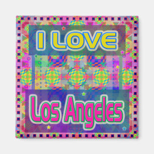 Íman Teste de cores: "EU AMO Los Angeles"
