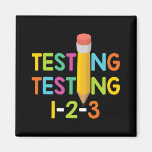 Íman Teste do professor no dia 1-2-3
