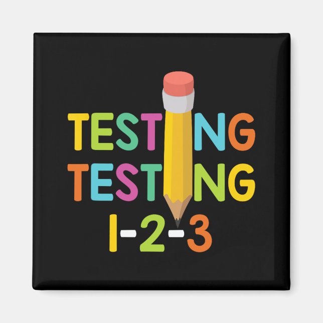 Íman Teste do professor no dia 1-2-3 (Frente)