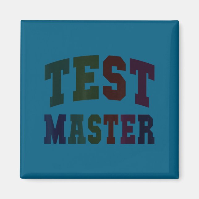 Íman Teste engraçado mestre testando dia professor modo (Frente)