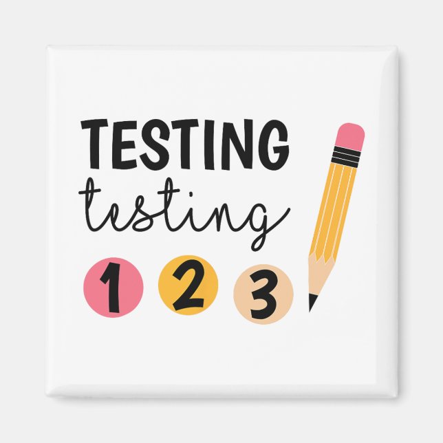 Íman Teste no dia de teste 1 2 3 Dia de teste do profes (Frente)