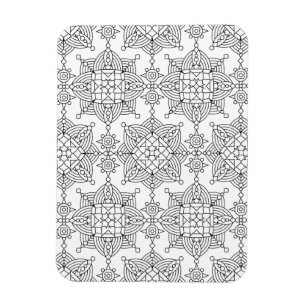 Íman Teste padrão artística tribal inspirado