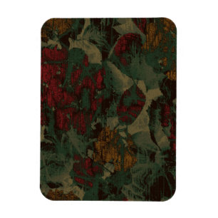 Íman Teste padrão colorido da camuflagem da flor