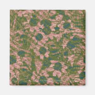 Íman Teste padrão da camuflagem da flor