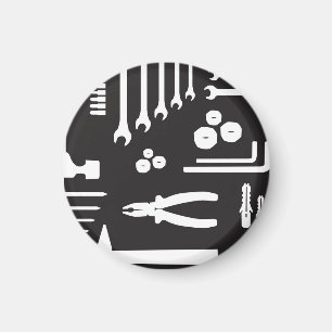 Íman Teste padrão da silhueta da ferramenta