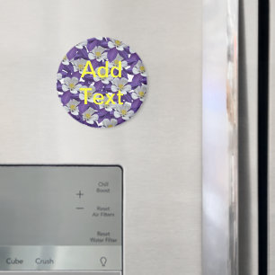 Íman Teste padrão de flor aquilégia