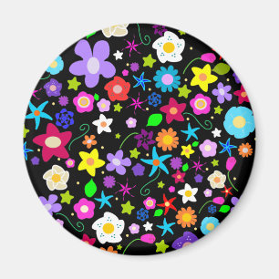 Íman Teste padrão de flor bonito