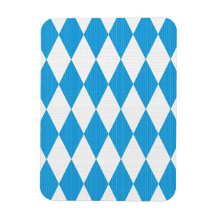 Íman Teste padrão de Oktoberfest com textura do tecido