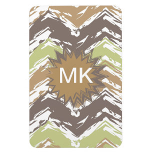 Íman Teste padrão de ziguezague do Scribble da