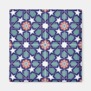 Íman Teste padrão do azulejo do império de Seljuk