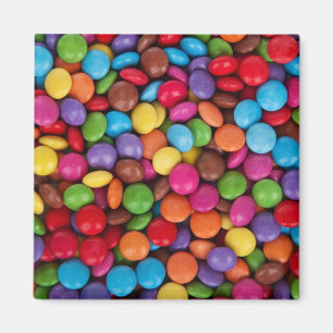 Íman Teste padrão dos doces de chocolate do arco-íris