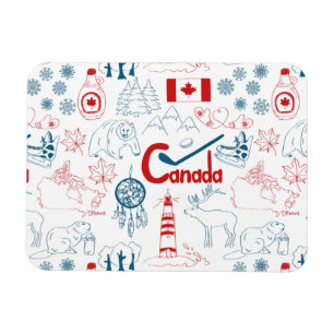 Íman Teste padrão dos símbolos de Canadá