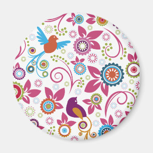 Íman Teste padrão floral