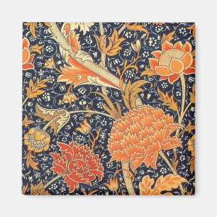 Íman Teste padrão floral de Nouveau da arte de William