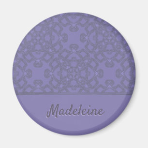 Íman Teste padrão personalizado da lavanda