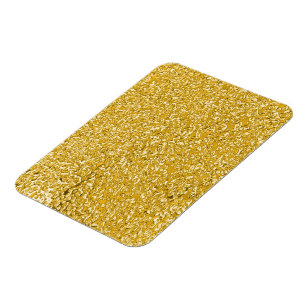 Íman Teste padrão PURO do Splatter do OURO + seus text