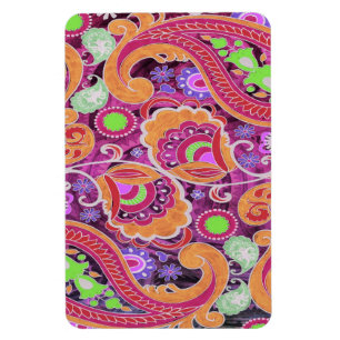 Íman Teste padrão retro de Paisley do abstrato Funky d