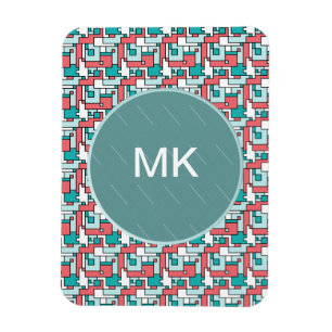 Íman Teste padrão retro do tijolo