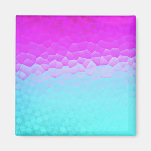 Íman Teste padrão roxo feminino de Bokeh do mosaico de