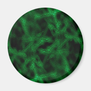 Íman Teste padrão verde da fantasia
