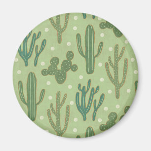 Íman Teste padrão verde do cacto de etapa   de Geo do