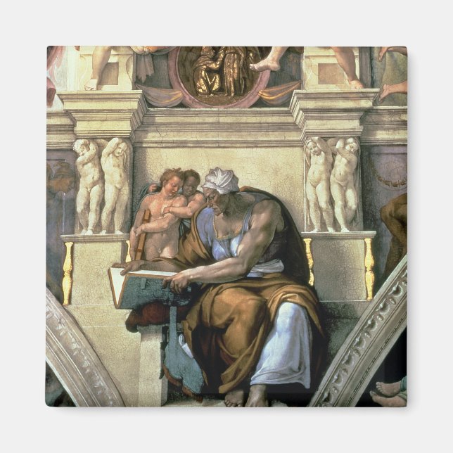 Íman Teto Sistine Chapel: Cumaean Sibyl, 1510 (Frente)