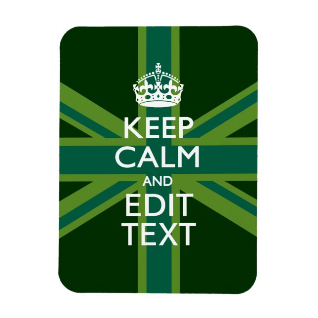 Íman Teto Verde Fique Calmo E Receba Sua Tomada De Text (Vertical)