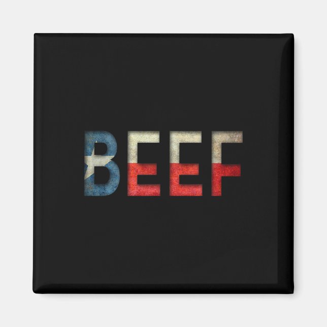 Íman Texas Beef O Coração Do Churrasco  (Frente)