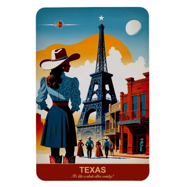 Íman Texas: É como um outro país inteiro flexível (Vertical)