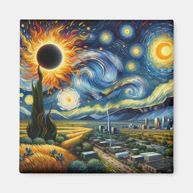 Íman Texas Eclipse Magnet (Frente)