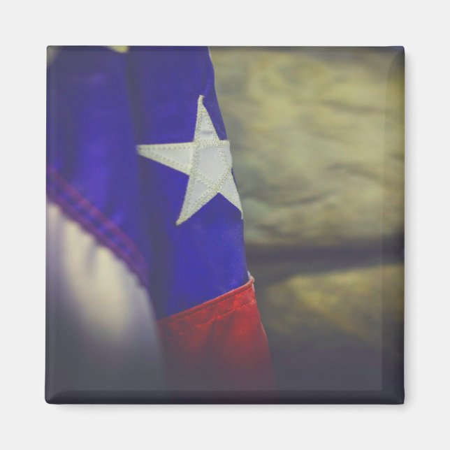 Íman Texas Flag Rustic Lone Star EUA (Frente)