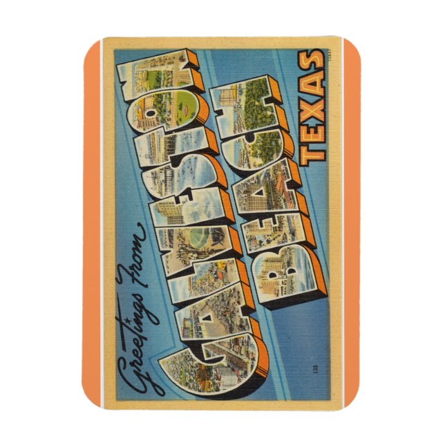 Íman Texas, Galveston Beach Magnet (Vertical)