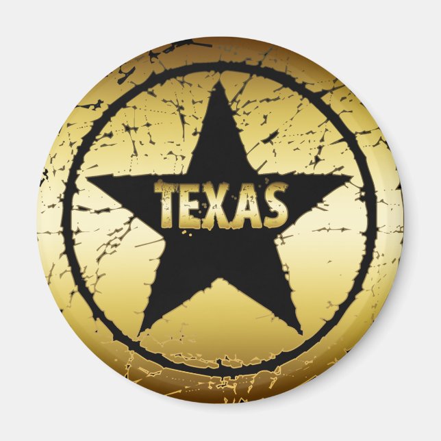 ÍMAN TEXAS GRUNGE STYLE STAR (Frente)