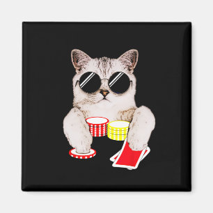 Íman Texas Holdem Poker Cat