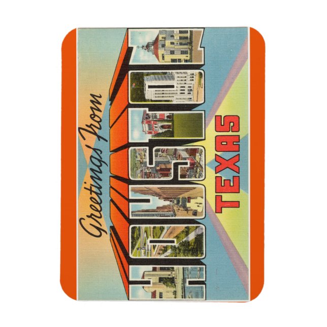 Íman Texas, Houston Magnet (Vertical)