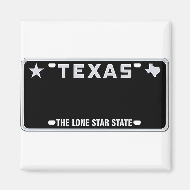 Íman Texas License Plate T-Shirt (Frente)