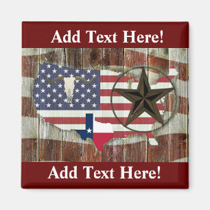 Íman Texas Lone Star Texas Long Horn Magnet
