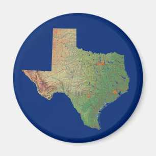 Íman Texas Map Magnet
