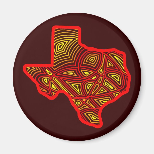 Íman Texas Scribbleprint (Frente)