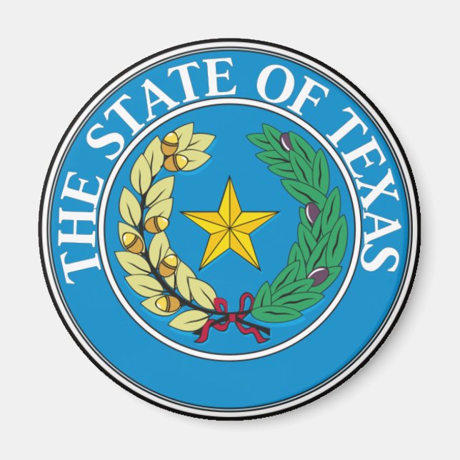 Íman Texas State Seal (Frente)