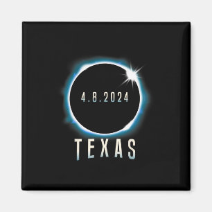 Íman Texas Total Solar Eclipse 2024 Blue April 8 Men Wo