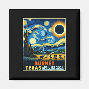 Íman Texas Total Solar Eclipse 2024 Starry Night