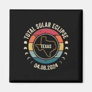 Íman Texas Total Solar Eclipse 2024 Totalidade American