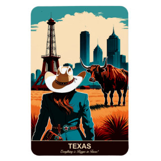Íman Texas: Tudo é maior no Texas flexível