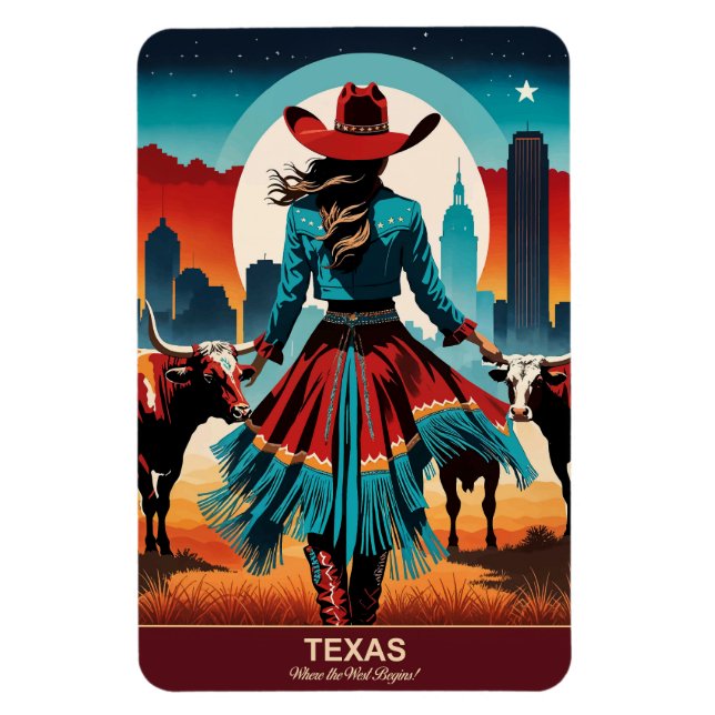 Íman Texas Viagem: Onde o Ocidente começa flexível (Vertical)